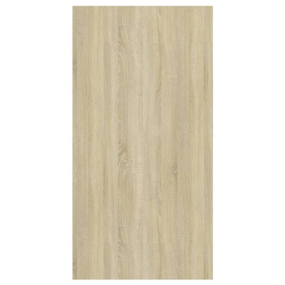 vidaXL Wisząca szafka pod TV, dąb sonoma i biel, 37x37x72 cm
