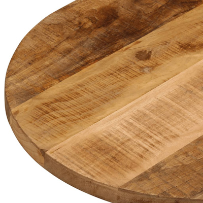 Blat stołu, 120x60x2,5 cm, owalny, surowe drewno mango