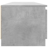 Szafka pod TV z LED, szarość betonu, 140x40x36 cm