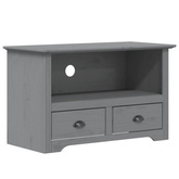 vidaXL Szafka pod TV BODO, 2 szuflady, szara, 91x43x56 cm, sosnowa