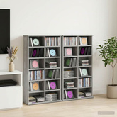 Kabinet na płyty CD 2 szt. Szary Sonoma 60 x 17 x 92 cm