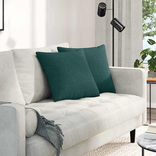 Poduszki na sofę 2 pcs Ciemna zieleń 45 x 45 cm tkanina