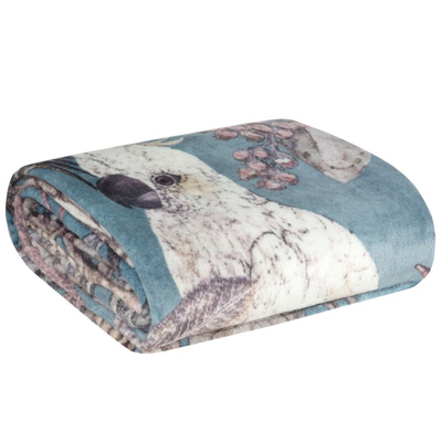 Koc Fla turkusowy 150x200