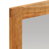 vidaXL Lustro łazienkowe, 50x70x2,5 cm, lite drewno akacjowe i szkło