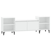 vidaXL Szafka pod TV, biała, 80x36x50 cm, materiał drewnopochodny wariant 9