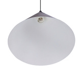 Dunca Lampa Wisząca 32 Czarny 1X40 E27 Klosz Ciemny Orzechowy