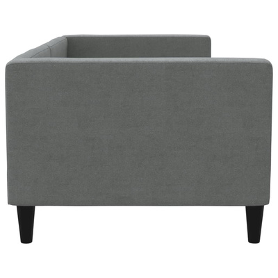 Sofa z funkcją spania, ciemnoszara, 80x200 cm, obita tkaniną