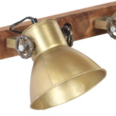 Industrialna lampa ścienna, mosiądz, 65x25 cm, E27