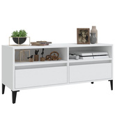 vidaXL Szafka pod TV, biała, 100x34,5x44,5 cm, materiał drewnopochodny wariant 4