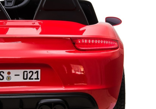 Auto na akumulator YSA021A Światła LED MP3 Czerwony Lakierowany