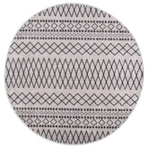 vidaXL Dywan z możliwością prania, 120 cm, czarno-biały