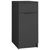 vidaXL Szafka pod biurko, czarna, 33,5x50x75 cm