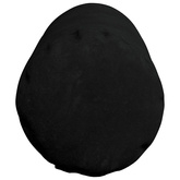 Poduszki Wałkowe 2 pcs Czarny ? 25 x 70 cm Tkanina mikrofibrowa
