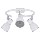 Lampa sufitowa biała/chrom spirala 3xE14 Fido 98-63380