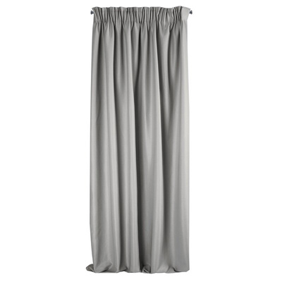 Zasłona Aggie stalowa 140x270