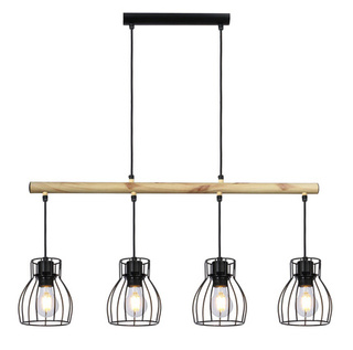 Lampa wisząca czarna 4x60W Bernita 34-78117