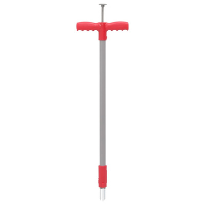 vidaXL Urządzenie do wyrywania chwastów, czerwono-szare, 93,5 cm, stal