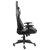 Obrotowy fotel gamingowy, biały, PVC vidaXL