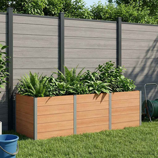 Podniesiona rabata ogrodowa brązowy 300 x 100 x 91 cm