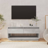 vidaXL Szafka pod TV, szarość betonu, 102x41x44 cm
