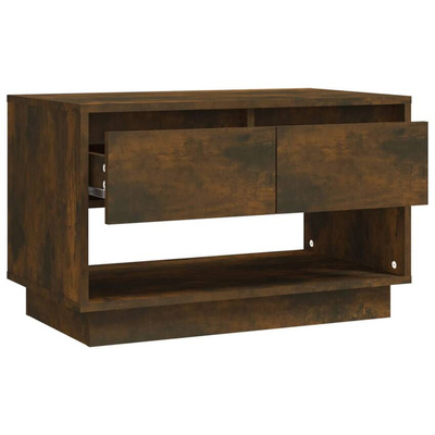 vidaXL Szafka pod TV, przydymiony dąb, 70x41x44 cm