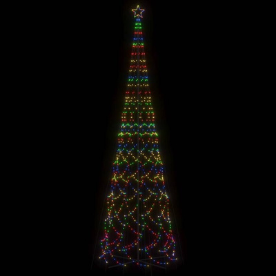 vidaXL Choinka stożkowa, 3000 kolorowych diod LED, 230x800 cm