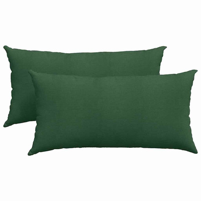 Poduszki na sofę 2 pcs Ciemna zieleń 80 x 40 cm
