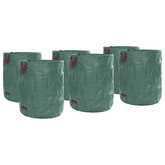 Torby na odpady do ogrodu 12 pcs Zielony 79 x 79 x 99,5 cm