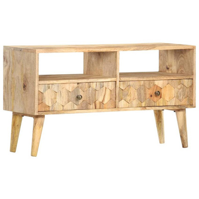 vidaXL Szafka pod TV, 90x30x50 cm, lite drewno mango