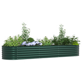 Podniesiony grządka Zielony 320 x 80 x 44 cm Stal