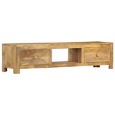 vidaXL Szafka pod TV, 140 x 30 x 32 cm, lite drewno mango