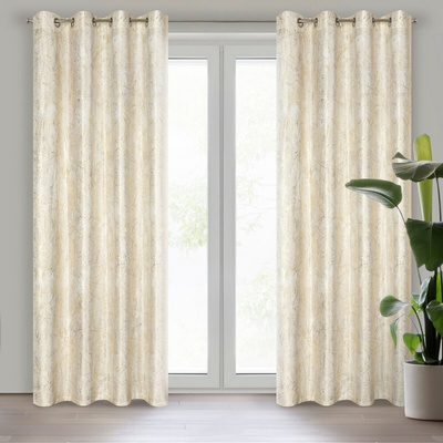 Zasłona Malia kremowa 140x250