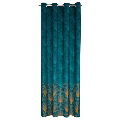 Zasłona Przel turkusowa 140x250