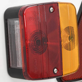 Oświetlenie do przyczepy, czerwone, 115x7x14 cm, 12 V