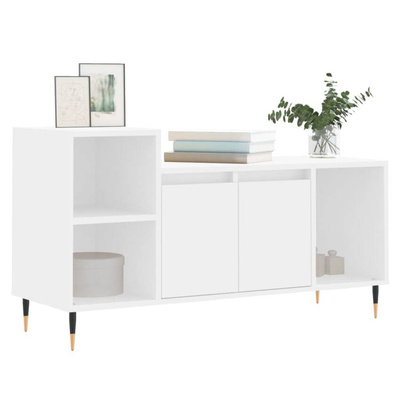 Szafka pod TV, biała, 100x35x55 cm, materiał drewnopochodny vidaXL