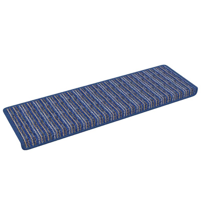 Samoprzylepne maty na schody 15 pcs Niebieski 65 x 21 x 4 cm