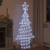 Choinka z 240 diodami LED Zimna biel 180 cm Akryl