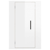 vidaXL Wiszące szafki telewizyjne, 2 szt, białe, połysk, 40x34,5x60 cm