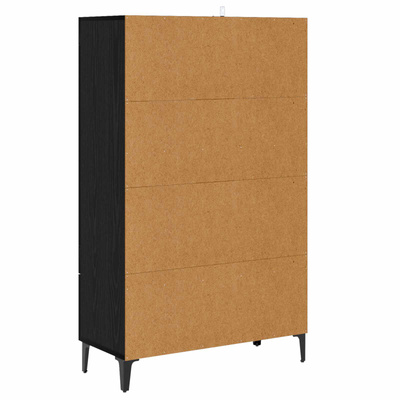 Highboard Czarny dąb 70 x 31 x 115 cm Drewno inżynieryjne
