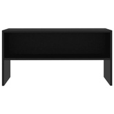 vidaXL Szafka pod TV, czarna, 80x40x40 cm, materiał drewnopochodny