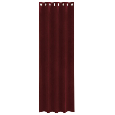 Zasłony zaciemniające 2 pcs Czerwone wino 140 x 245 cm Aksamit