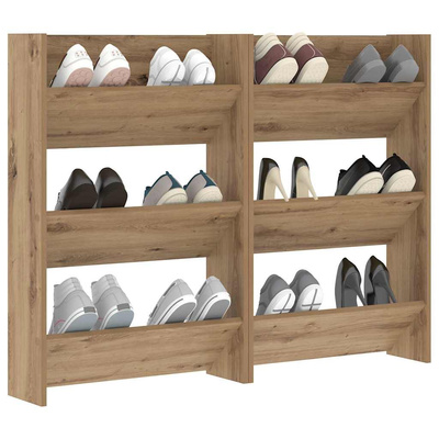 Szafka na buty 2 szt. 60 x 18 x 90 cm Materiał drewnopochodny