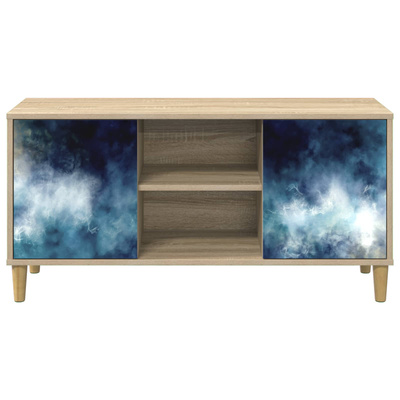 Szafka pod telewizor RAALTE 102 x 33 x 50 cm Sonoma