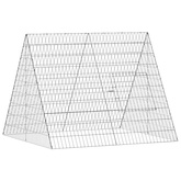 Klatka dla kur srebrny 110 x 100 x 85 cm Stal ocynkowana