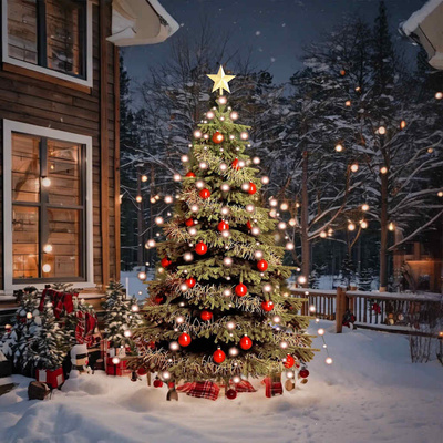 Lampki choinkowe w formie siatki, 180 LED, 180 cm