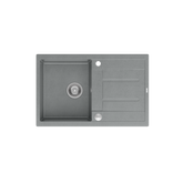 MORGAN 111 GraniteQ zlewozmywak silver stone z syfonem Push To Open 1-komorowy z/o/ elementy stal szlachetna