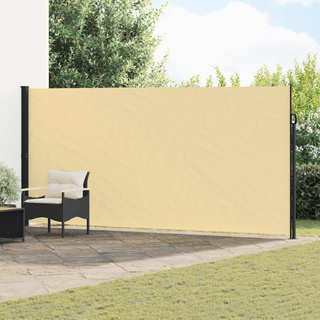 Rozkładany boczny markiz piaskowy 600 x 180 cm Poliester
