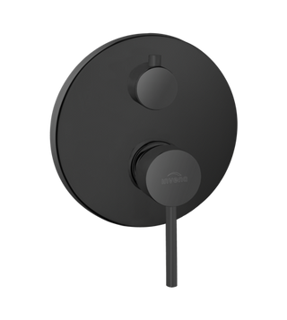 Podtynkowa bateria natryskowa 2-funkcyjna Dafni czarna  Invena