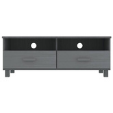 vidaXL Szafka pod TV HAMAR, ciemnoszara, 106x40x40 cm, drewno sosnowe
