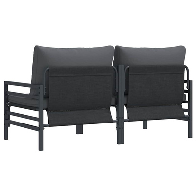 Meble Ogrodowe 2 Sztuka Antracyt 80 x 80 x 71 cm Stal